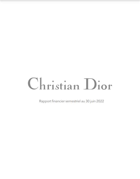 dior rechnung pdf|christian dior finance 2022.